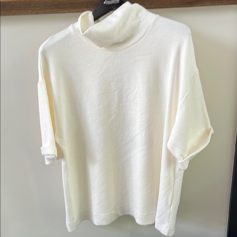Elegant Ivory Turtleneck Tunic